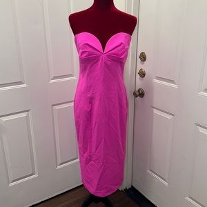 Pink Bardot sleeveless dress